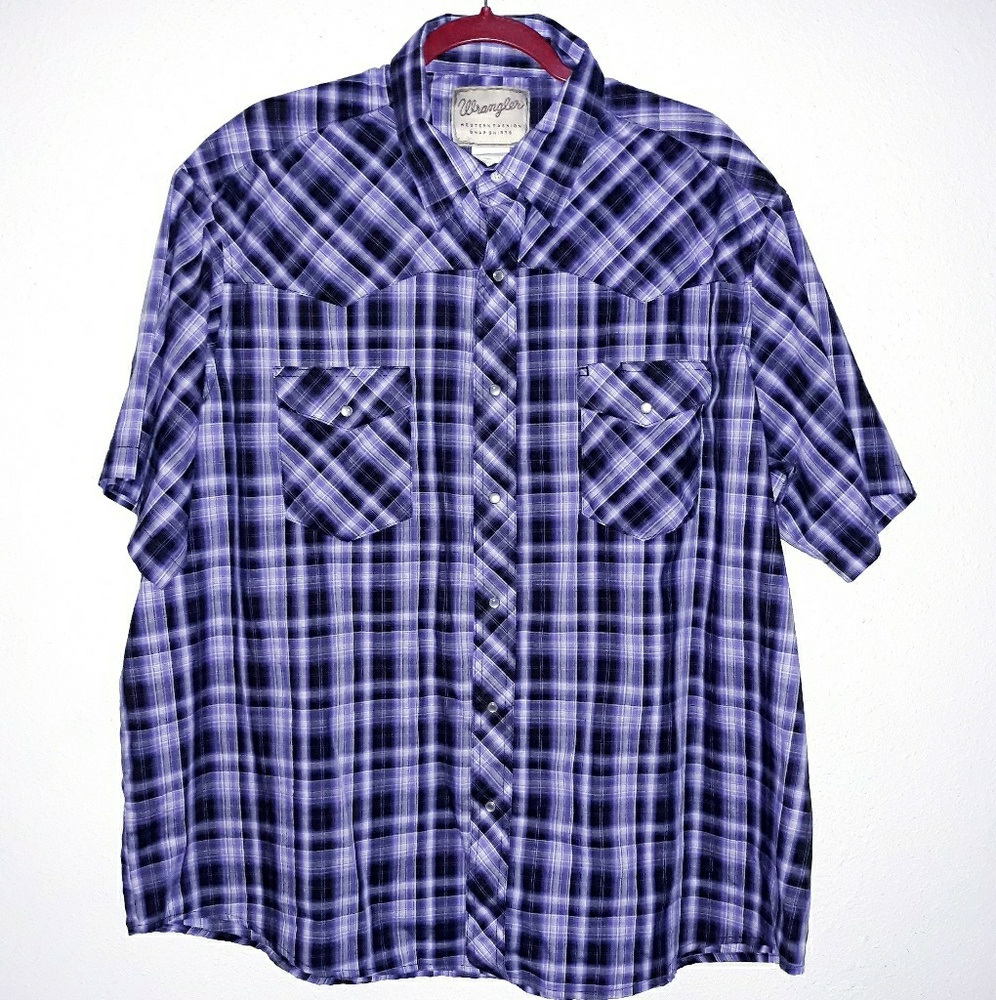 Wrangler Button Up Snap Shirt
